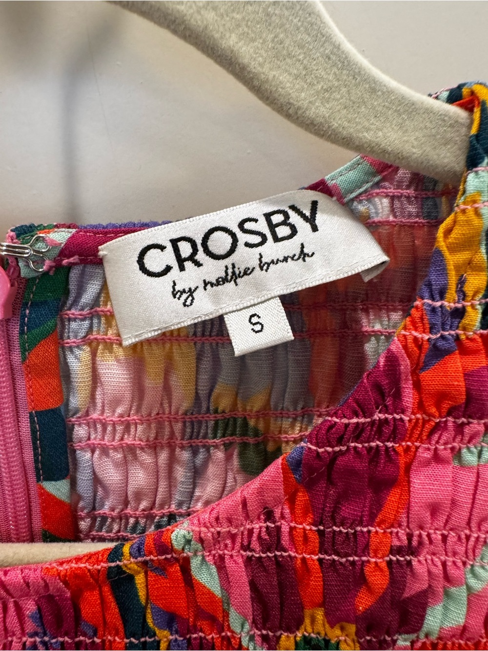 CROSBY by Mollie Burch Multicolor Floral Smocked Puff-Sleeve Top - Picture 2 of 3